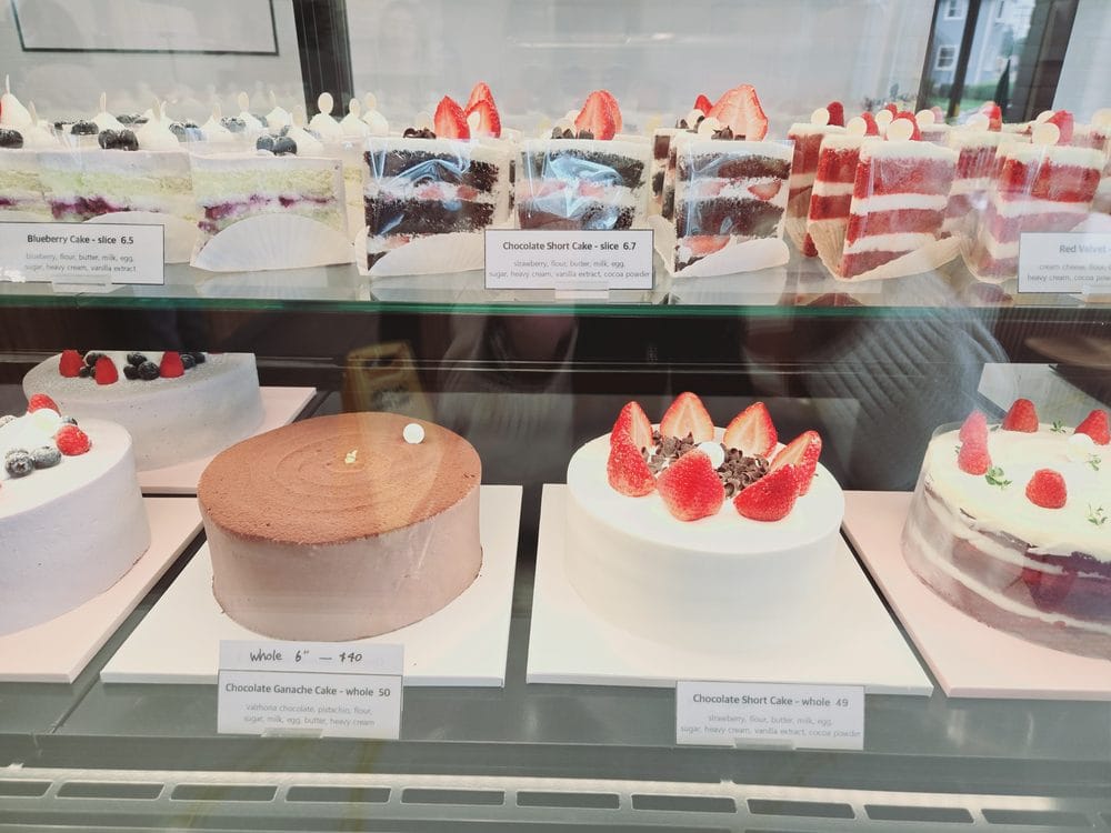 Bag of Cakes’ cake menu