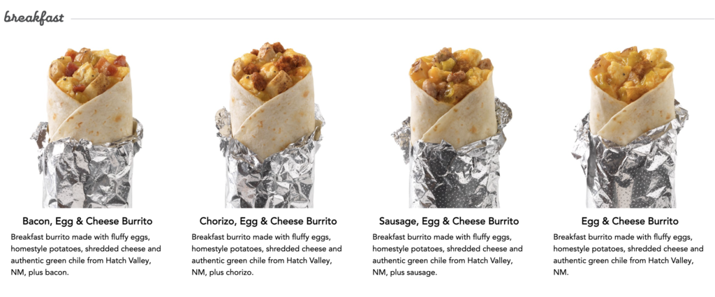 Good Times Menu Breakfast Prices