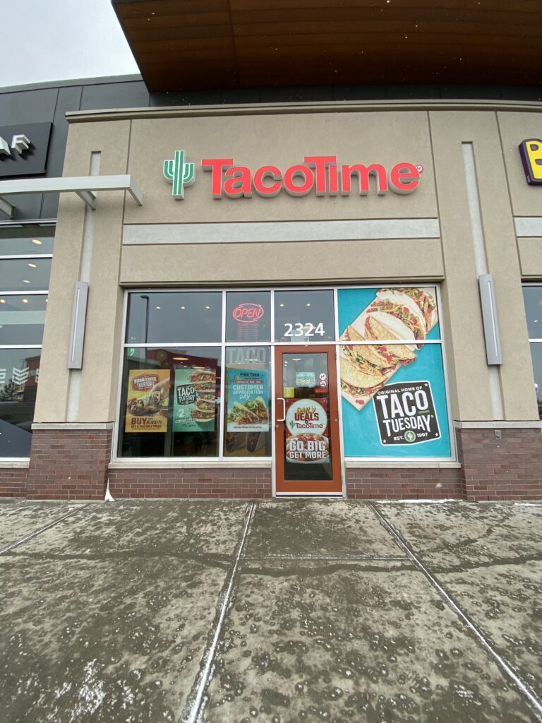 Taco Time Menu